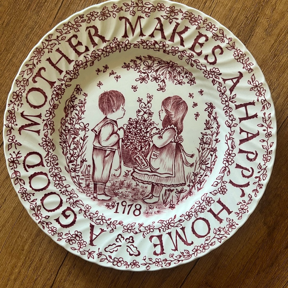 Vintage Mothers Day Plate
